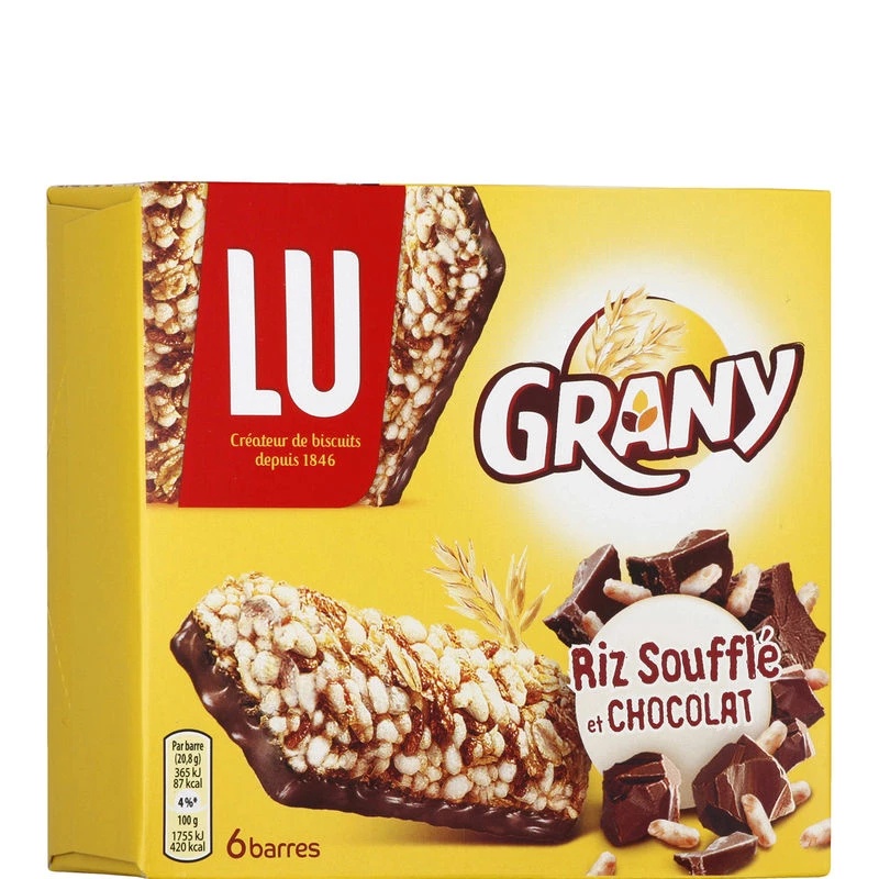 Müsliriegel mit Schokolade und Reis, 125 g - LU