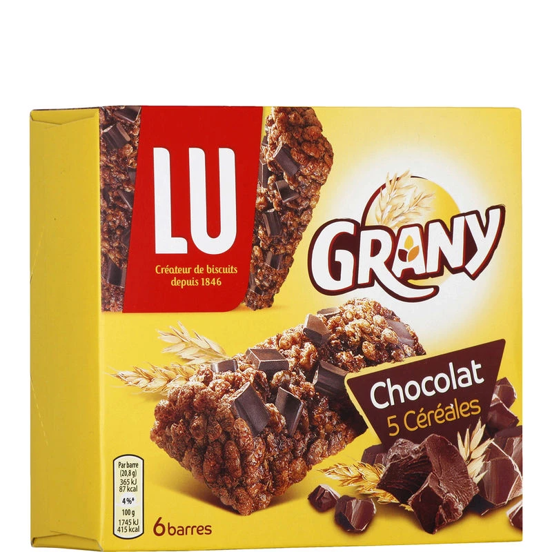 Grany Chocolat 5 Céréales 125g - LU