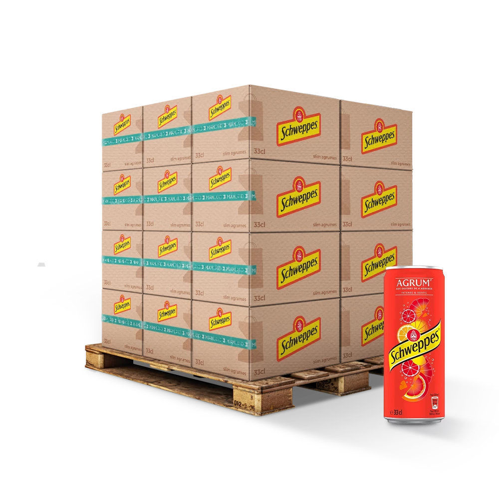 Frisdrank Agrumes 33cl Fr X24 Slim - SCHWEPPES