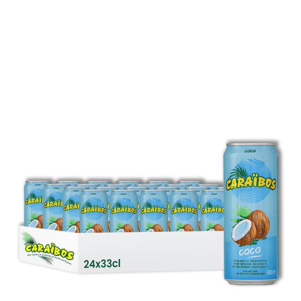 33cl coconut drink fr x24 slim - CARAIBOS
