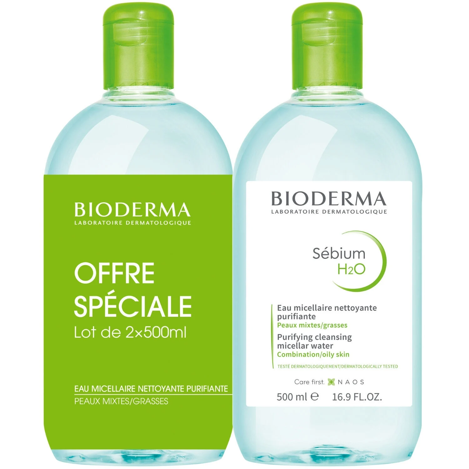 Sébium H2o Micellar Solution 2x500ml - Bioderma