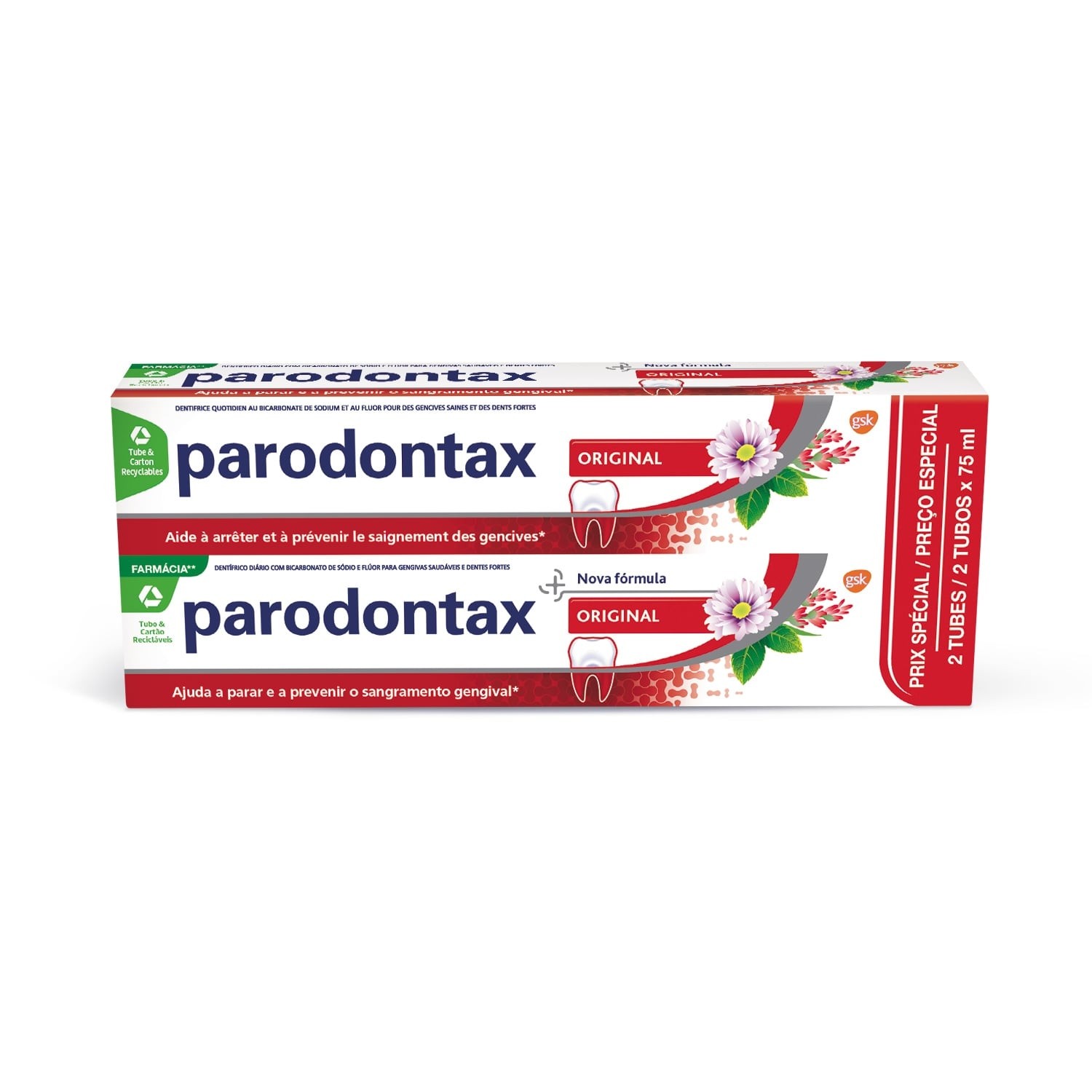 パテ ビチューブ パロドンタックス 75ml x 2 - PARODONTAX