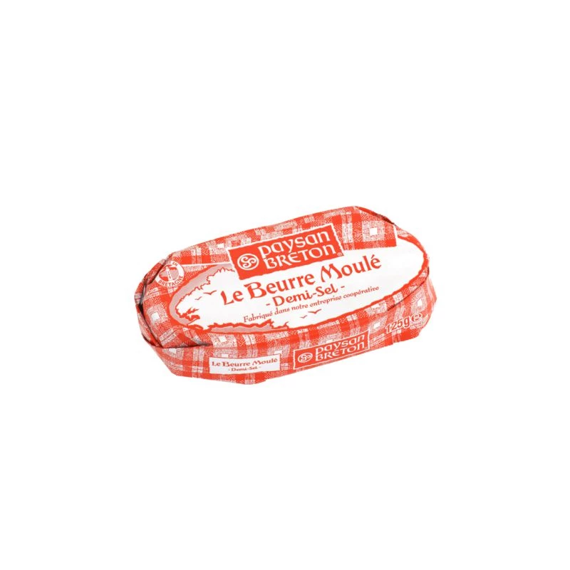 Semi-salted molded butter 125g - PAYSAN BRETON