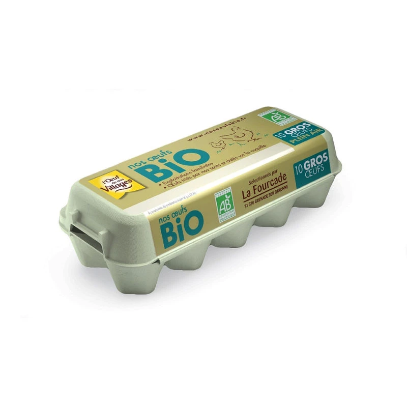 Free-range Organic Eggs X10 - L'oeuf De Nos Villages