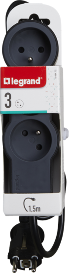 Bloc 3p Standard 1 5m Noir