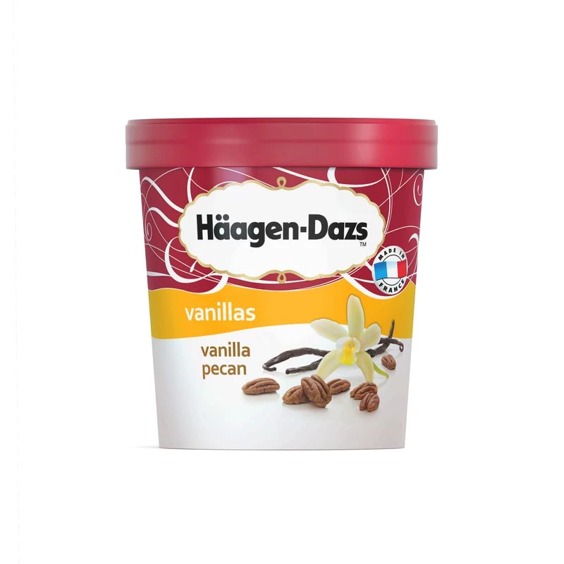 Glace en pot vanille & pécan 430g - HAAGEN DAZS
