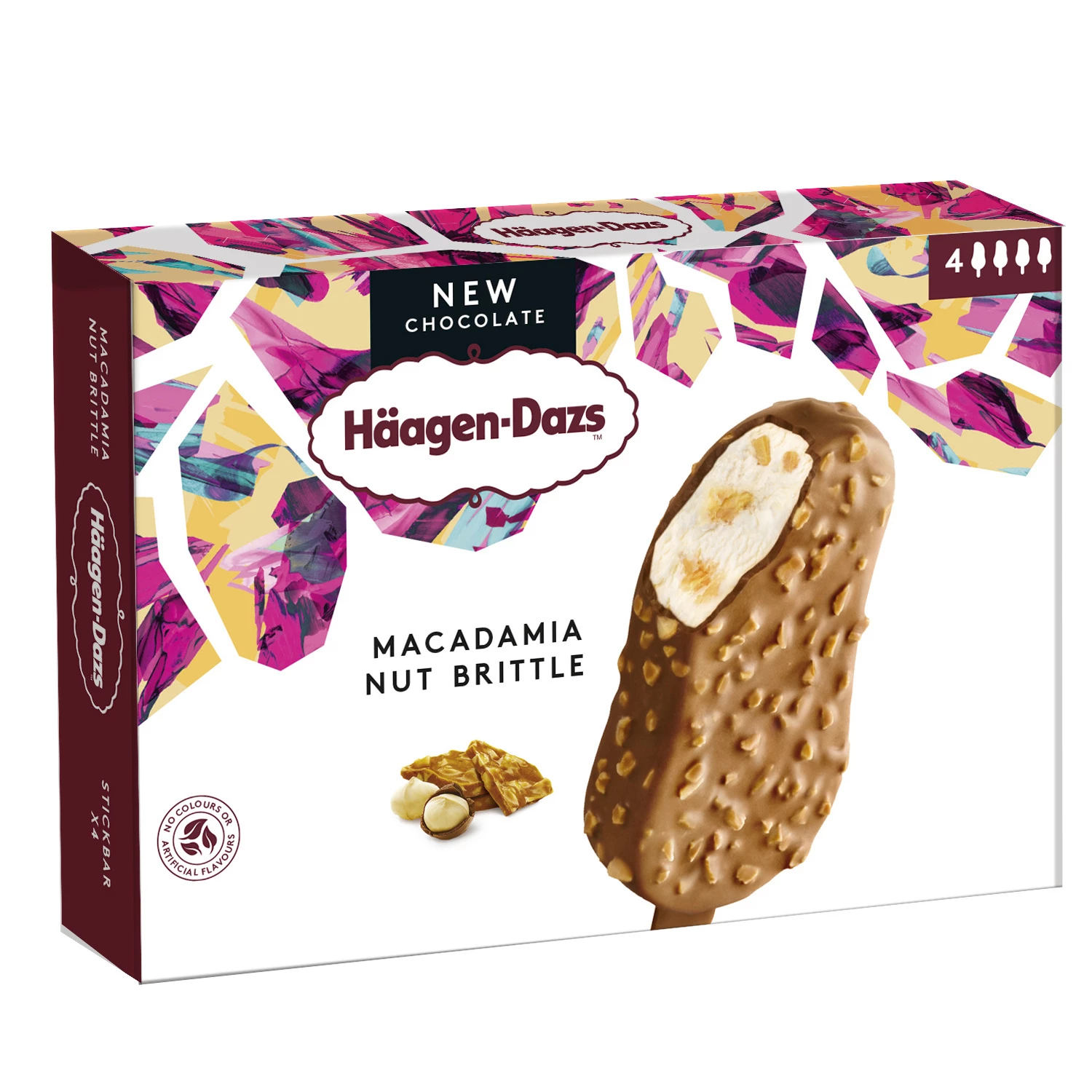 वेनिला और मैकाडामिया नट आइसक्रीम 280 ग्राम - Haagen Dazs