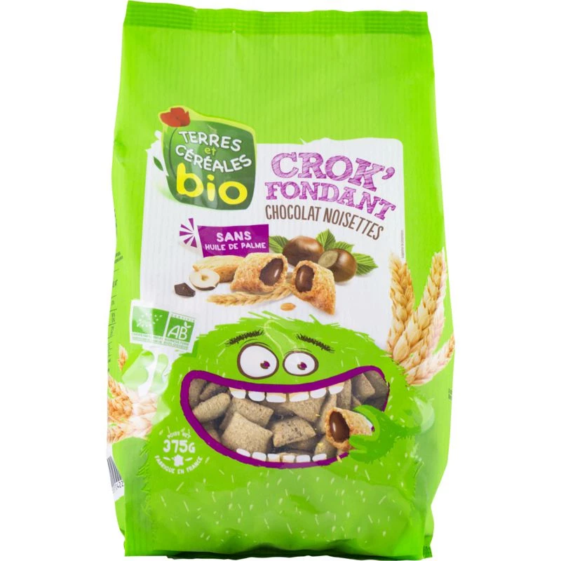 Organic hazelnut and chocolate cereals 375g - TERRES ET CÉRÉALES
