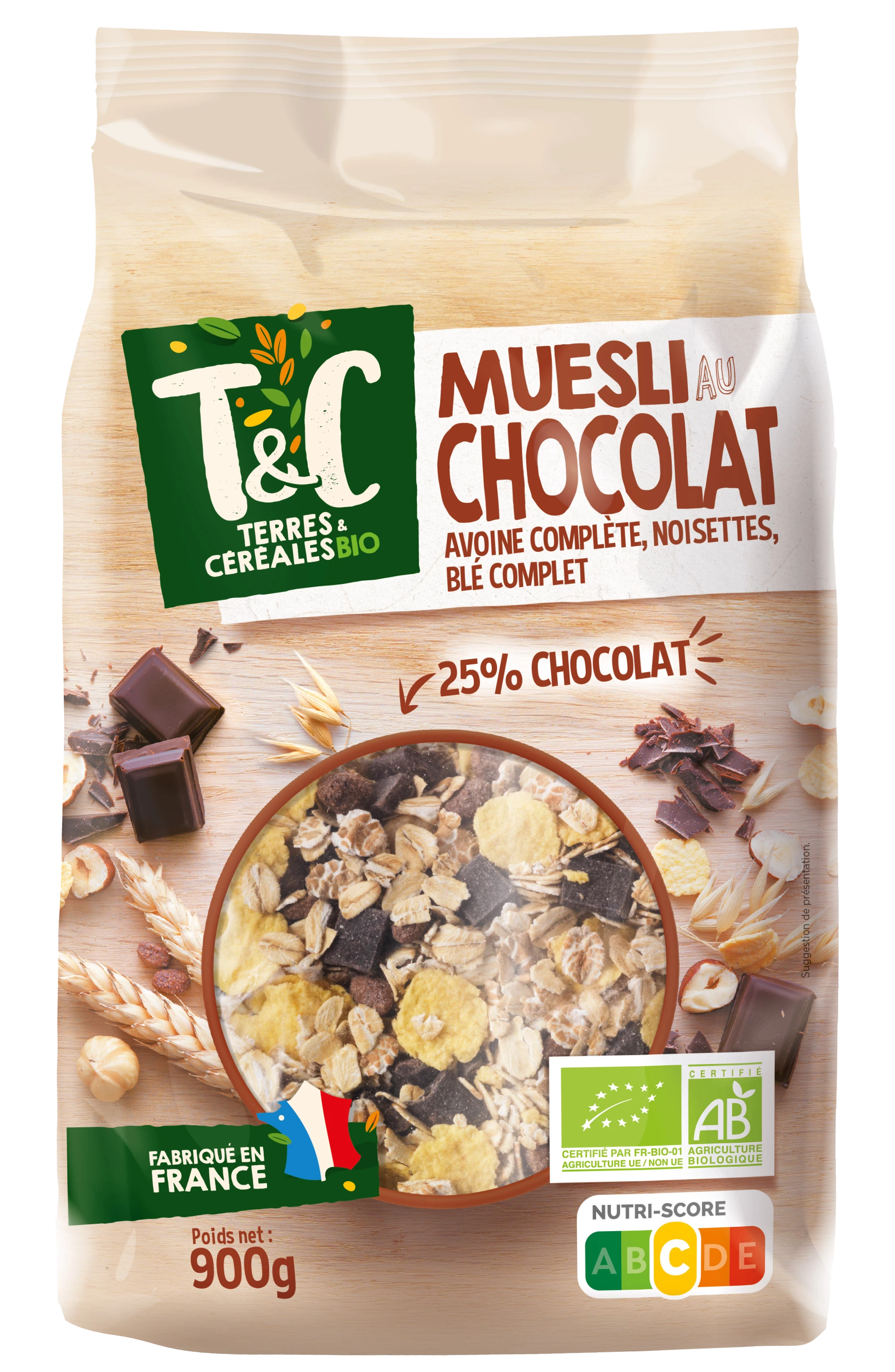 Muesli Choco Bio 900g