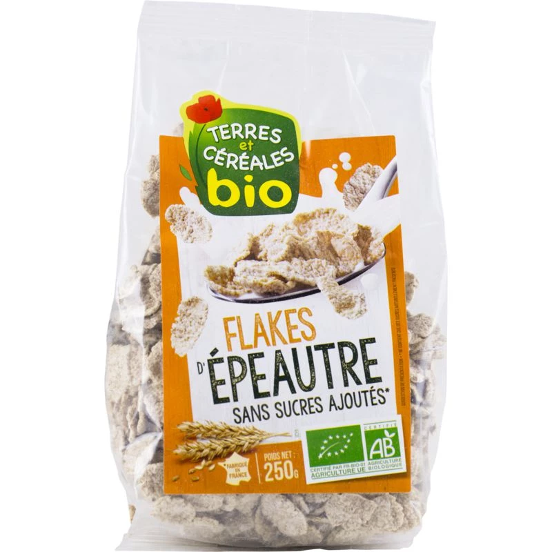 Copos de espelta ecológica 250g - TIERRAS Y CEREALES