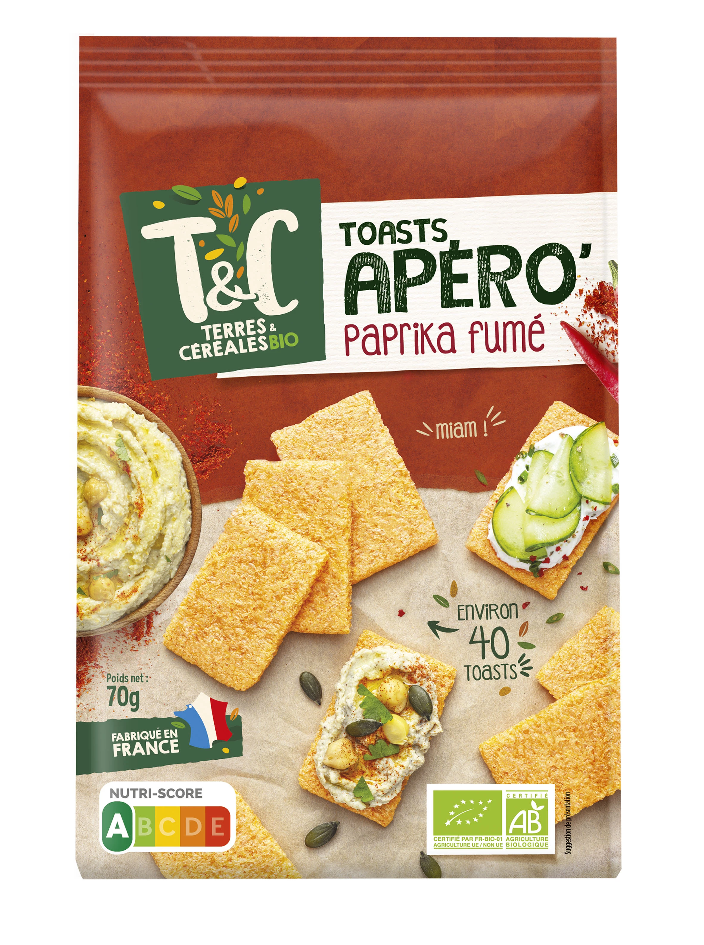 Toast Paprika Fume Bio 70g