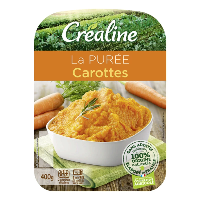Fresh Carrot Puree 2x200g - Crealine