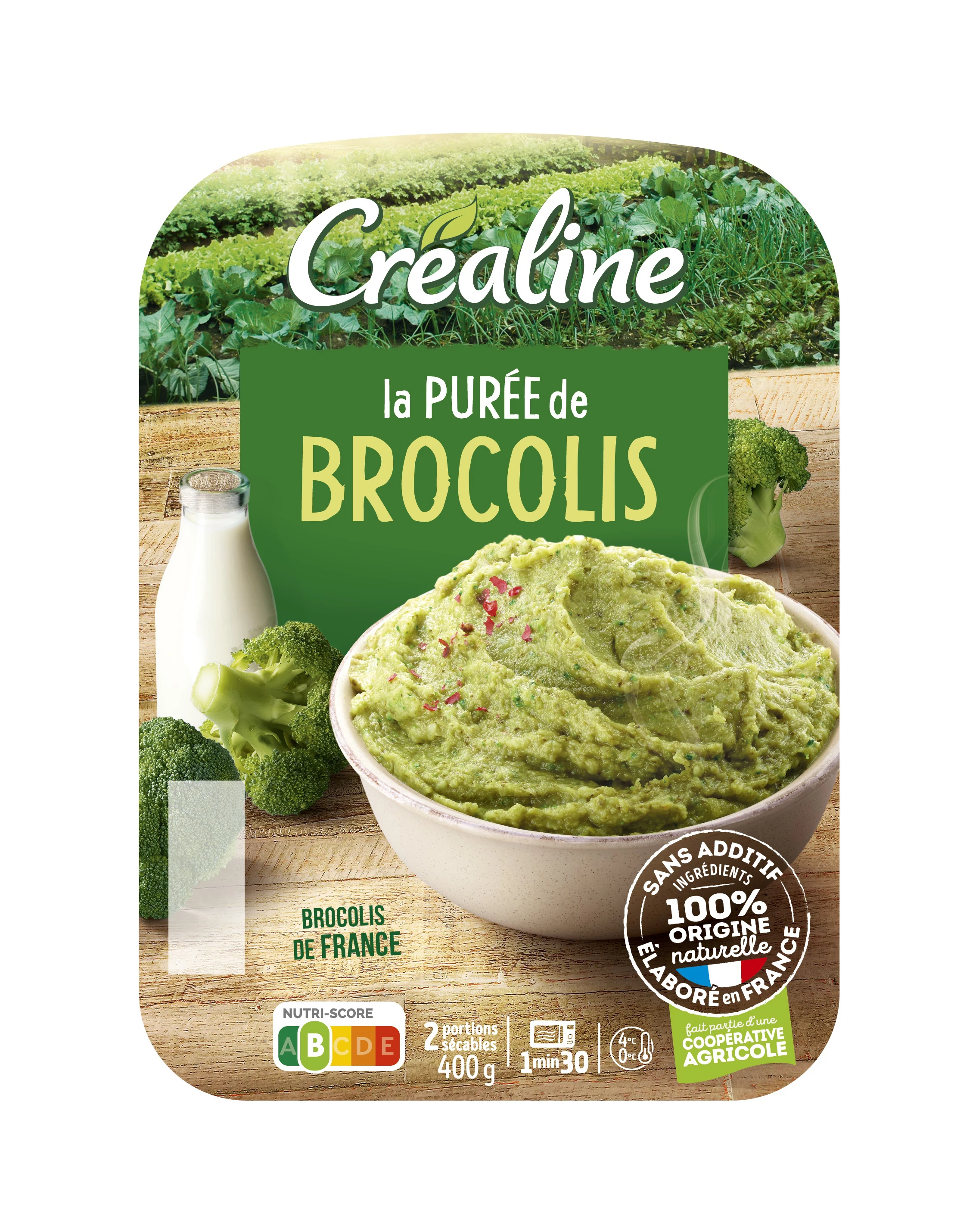 Puree Brocolis 2x200g Crealine