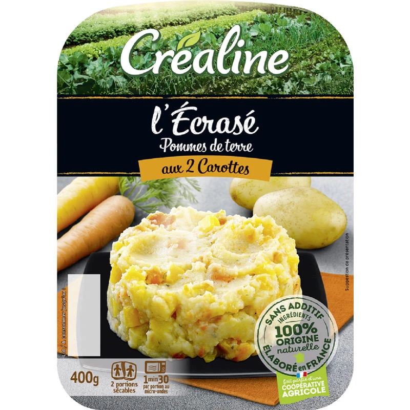 Mashed Potatoes With Two Carrots 2x200g - Crealine