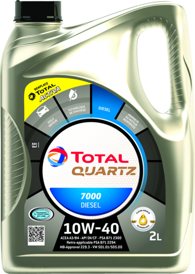Total Quartz 7000 10w40 Die 2l