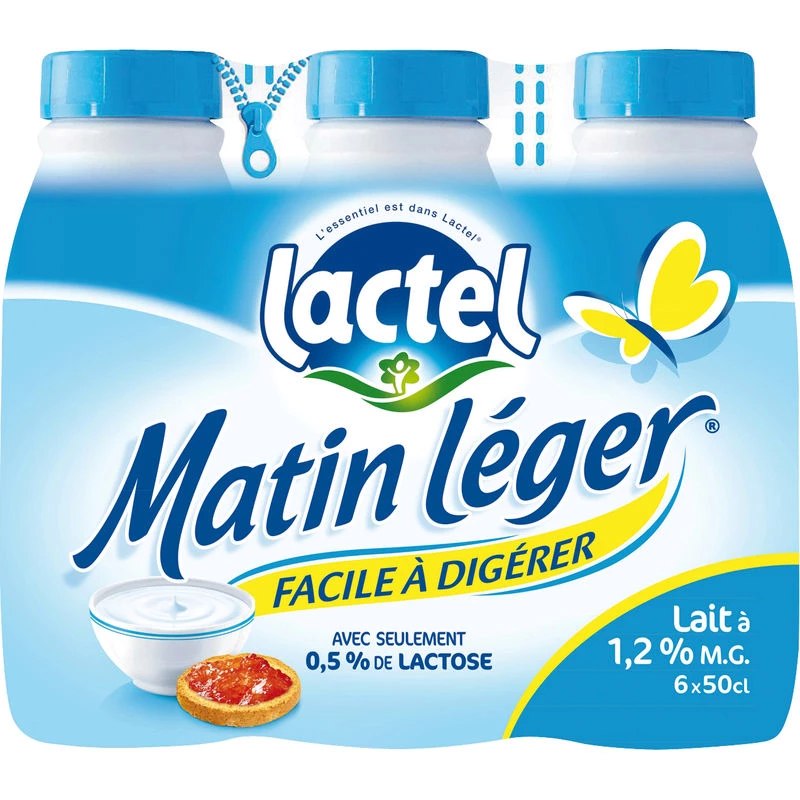 Easy to digest 0.5% lactose 6x50cl lactose - LACTEL