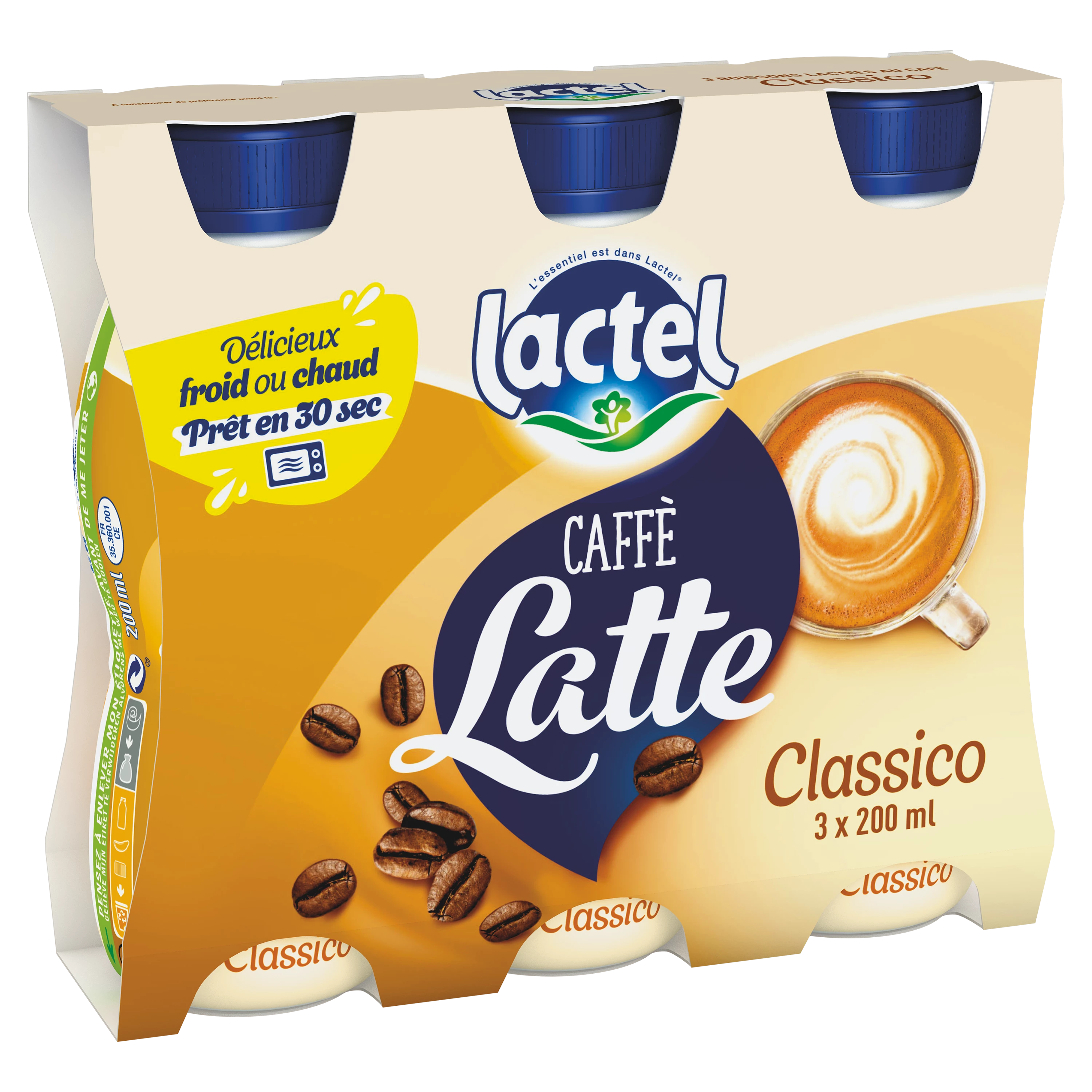 Classic Coffee Milk 3x20cl - LACTEL