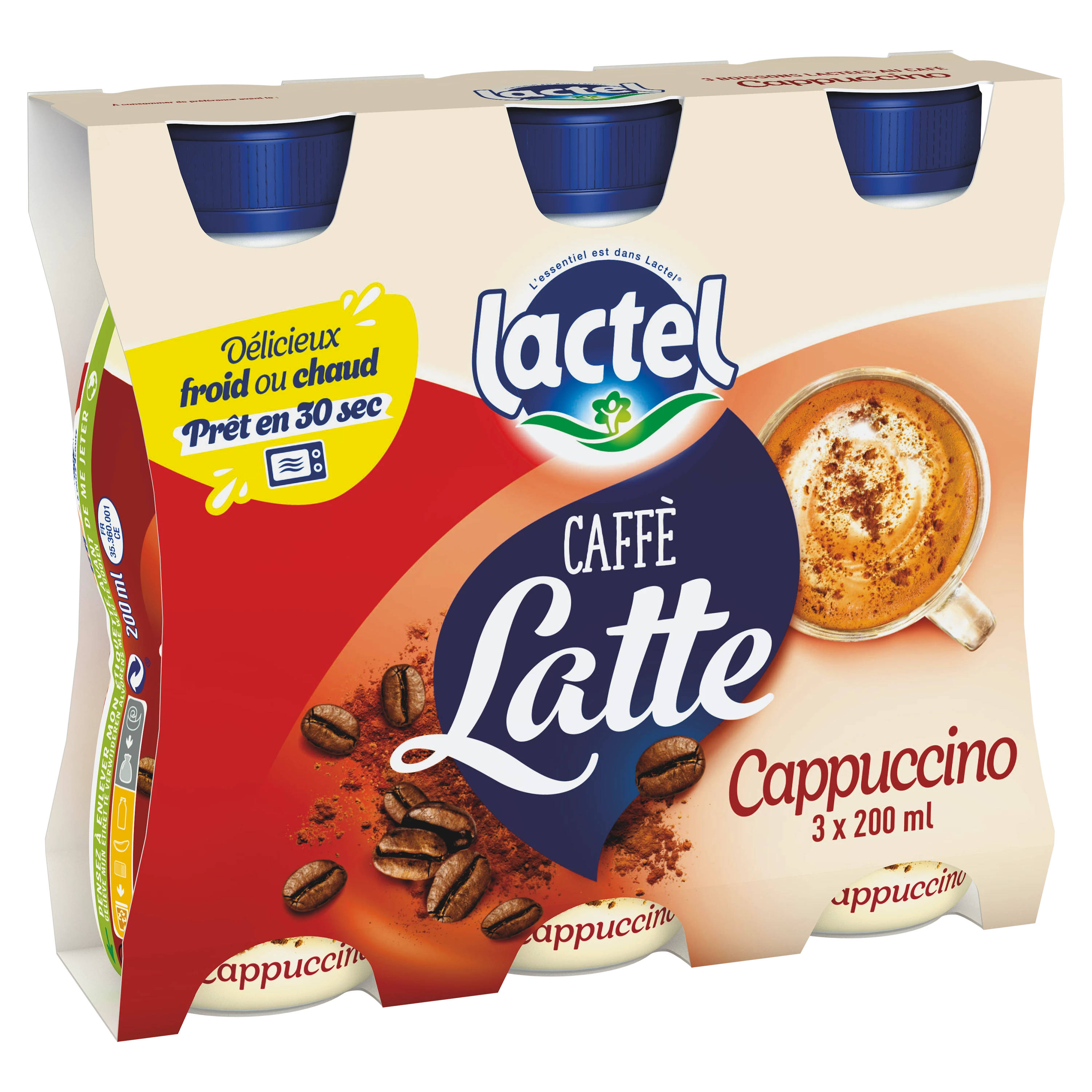 Lactel Cafe Латте Каппук 3x200