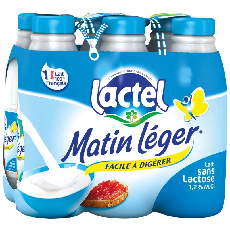 Leicht verdauliche Milch ohne Laktose 1,2 % M.F. 6x1L - LACTEL