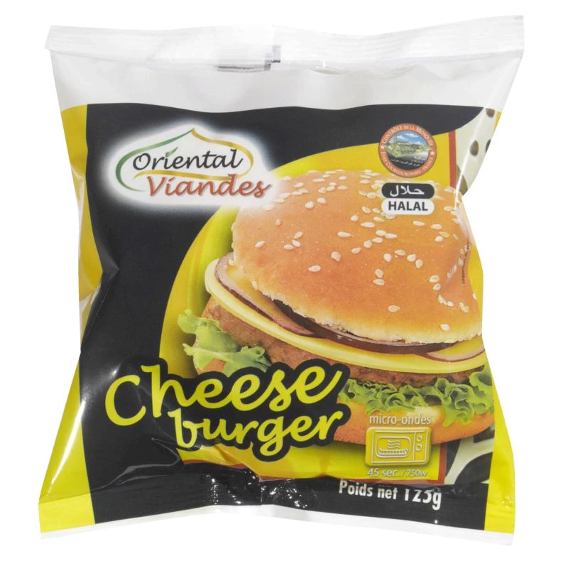 Hamburguesa con queso Halal 125g