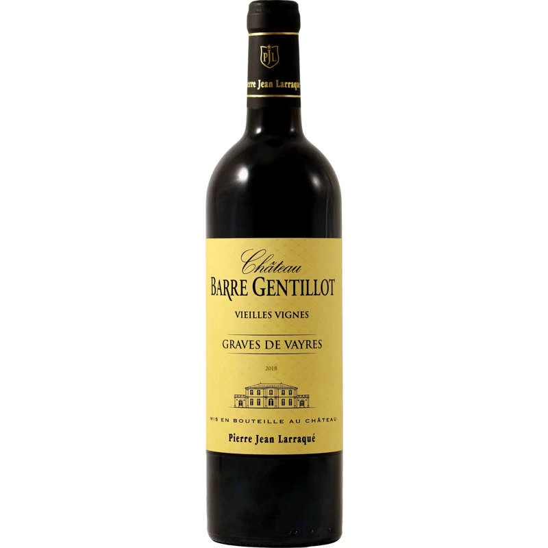 Vin rouge Graves de Vayres  75cl - CHATEAU BARRE GENTILLOT
