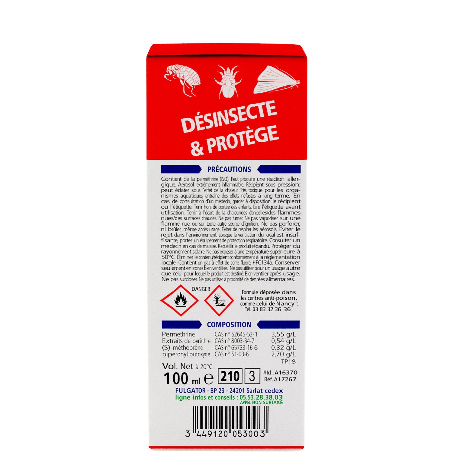 Antiparasitic Sanitizer 100ml - Fulgator