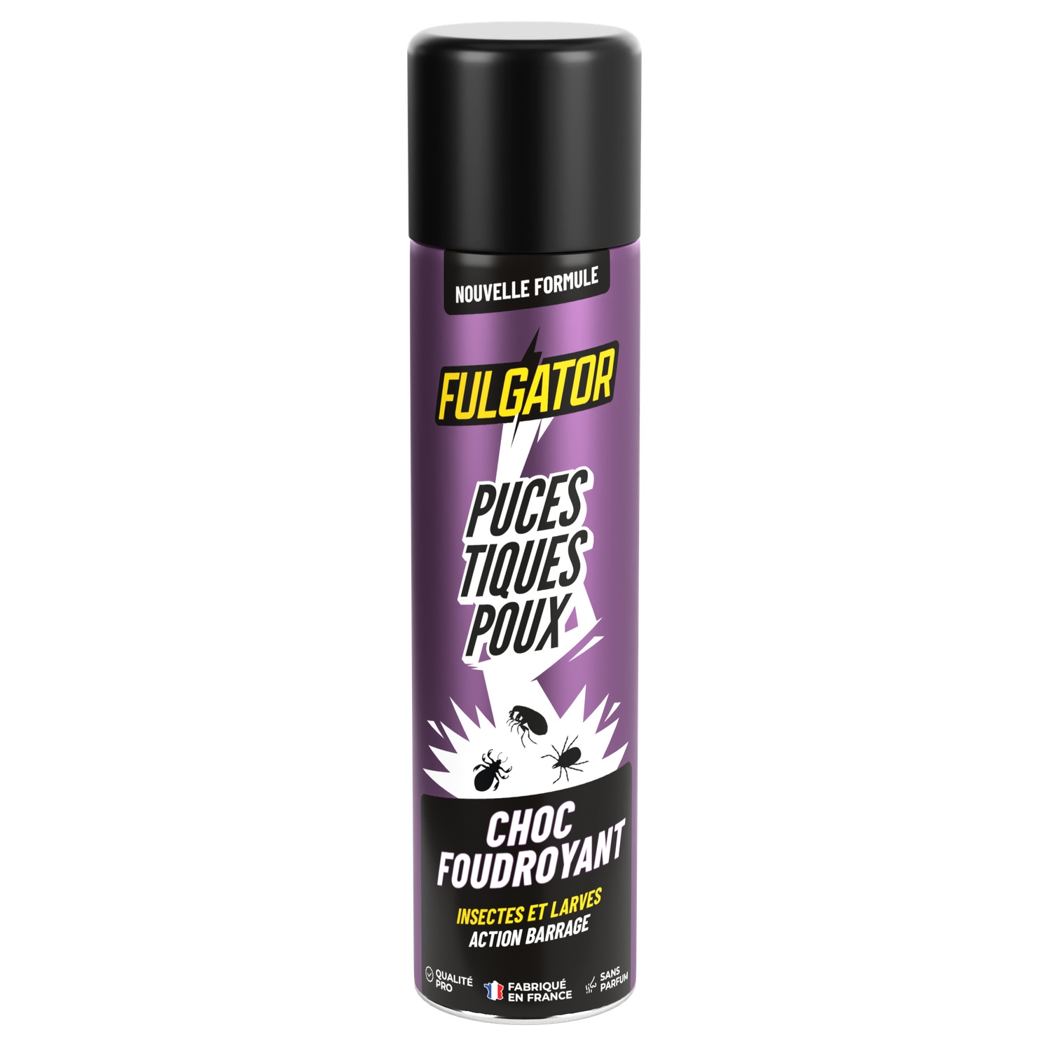 Insecticide puces, tiques et poux Choc Foudroyant - FULGATOR