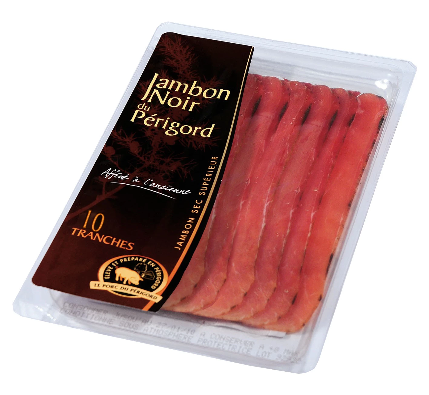 Jambon Sec Noir du  Périgord, 250g - LE PORC DU PERIGORD