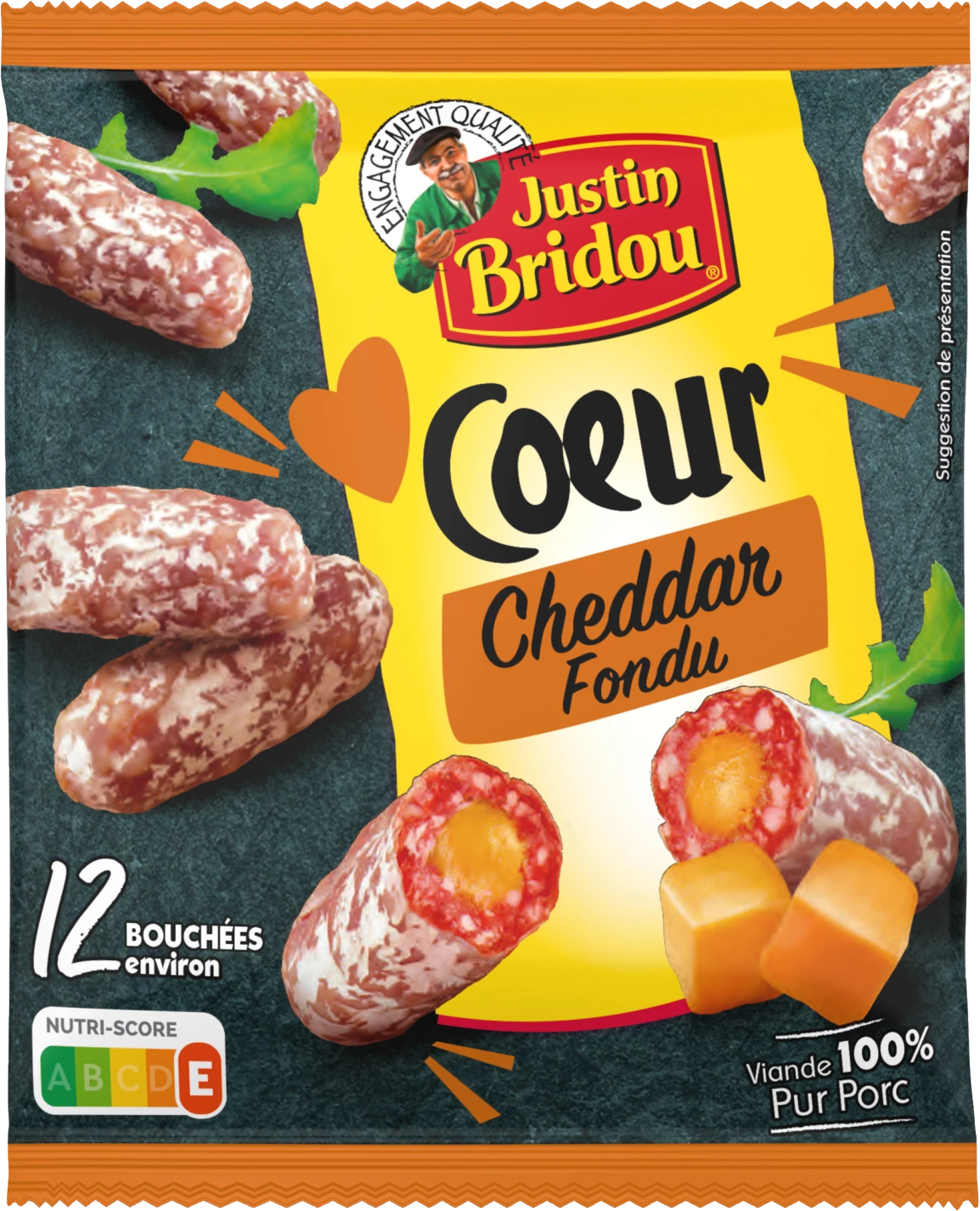 Jb Coeur Cheddar 80g