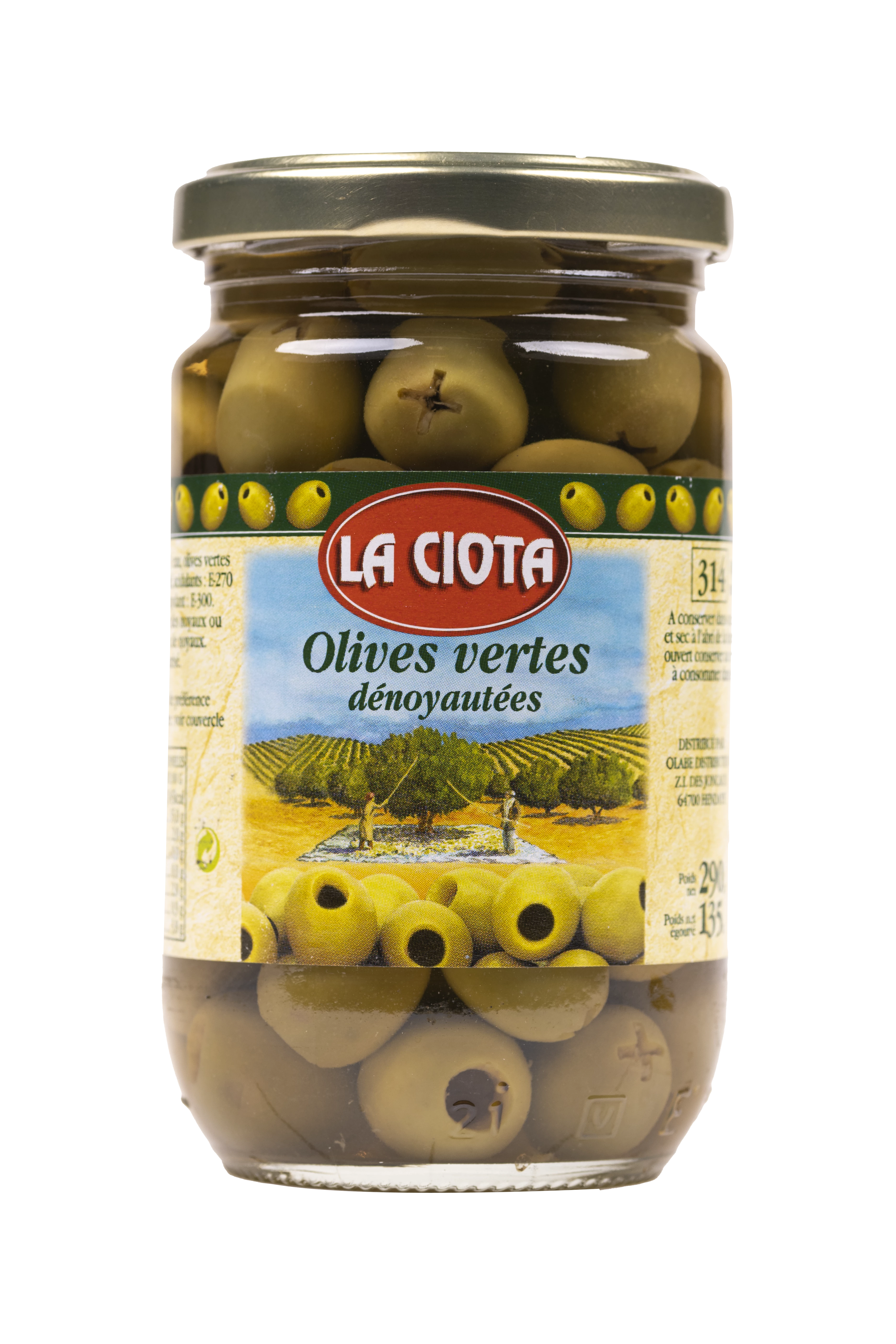 Зеленые оливки без косточек 300г - LA CIOTAT