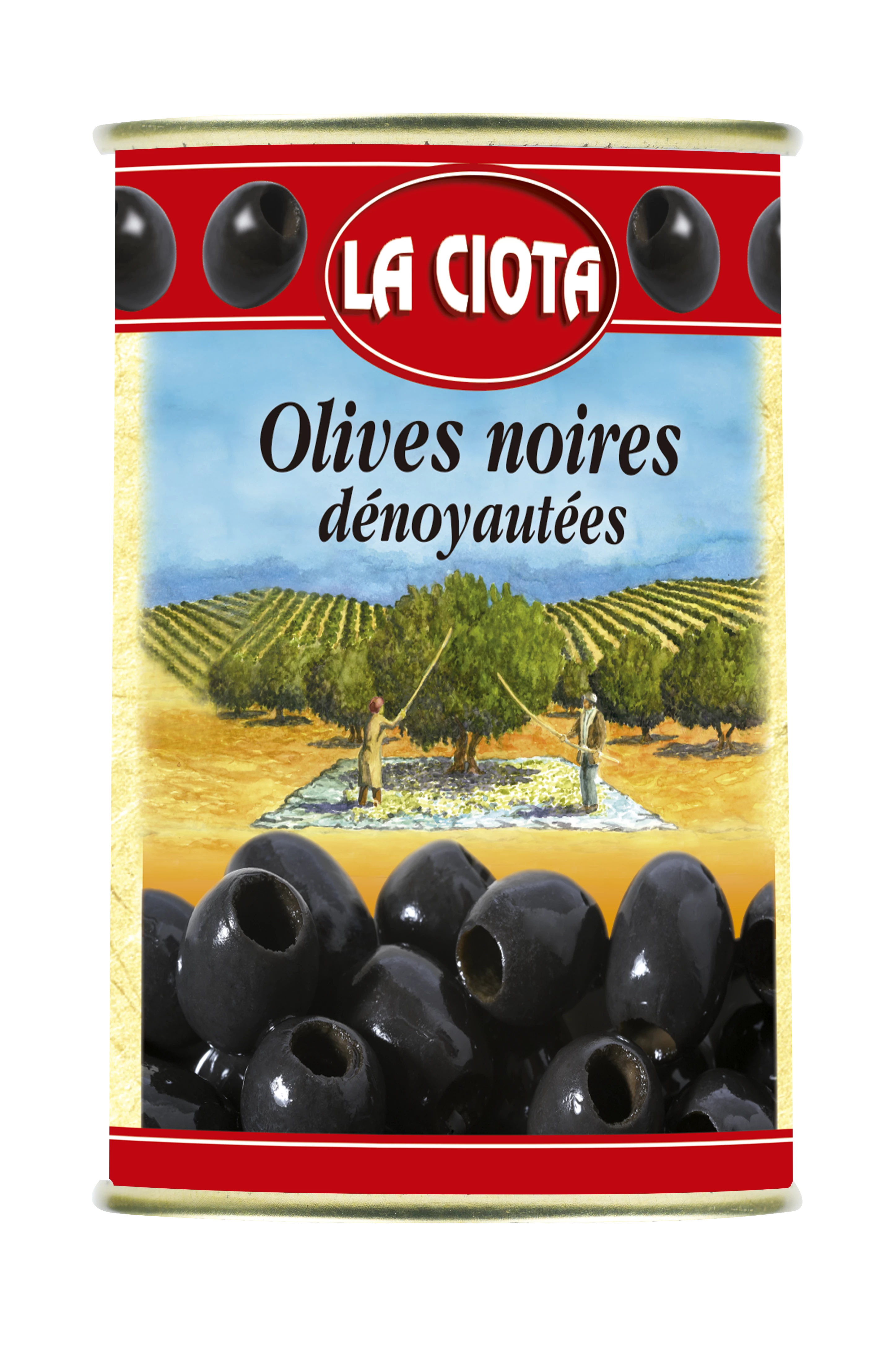 Olives noires denoyautées