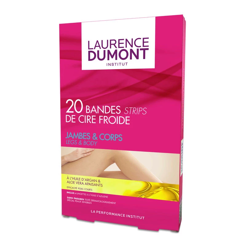 Cold wax strips legs & body x20 - LAURENCE DUMONT