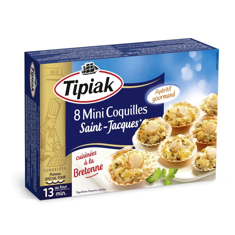 Mini coquilles St-Jacques à la bretonne 100g - TIPIAK