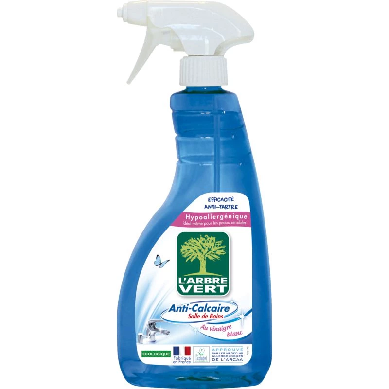 Spray anti calcaire salle de bains 740ml - L'ARBRE VERT