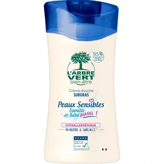 Crema doccia per pelli sensibili per la famiglia e il bambino 250ml - L'ARBRE VERT