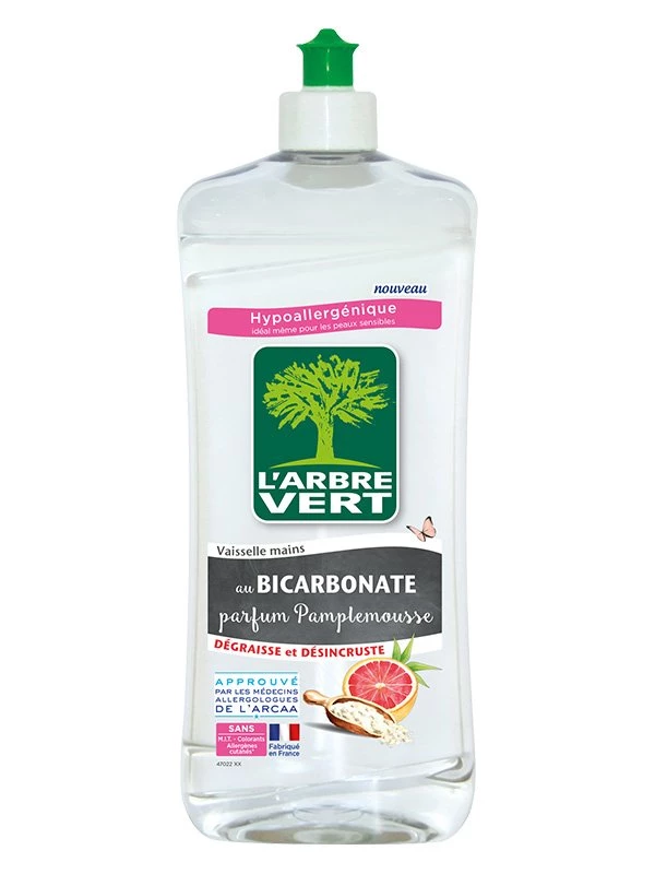 グレープフルーツ重炭酸塩入り食器用洗剤 - L’ARBRE VERTE