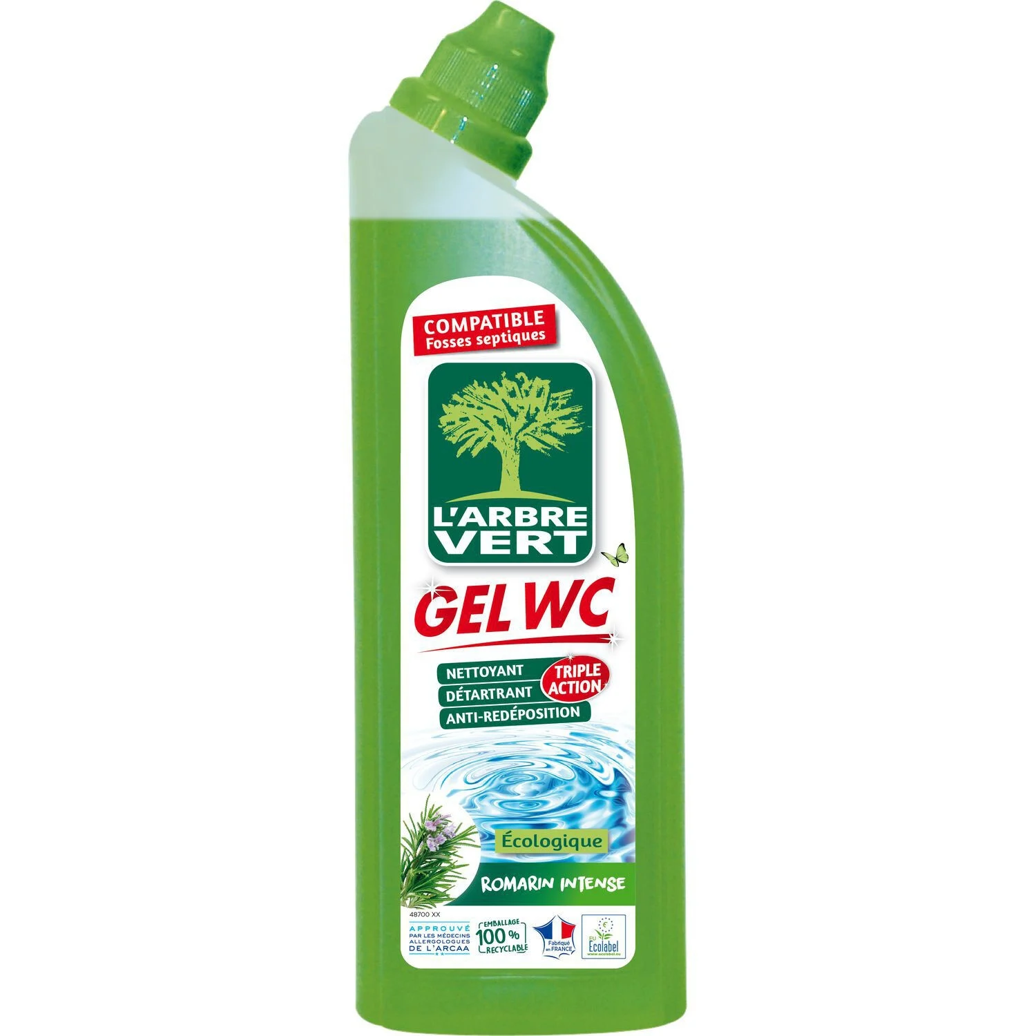 Wc gel with intense rosemary 750ml - L'arbre Vert