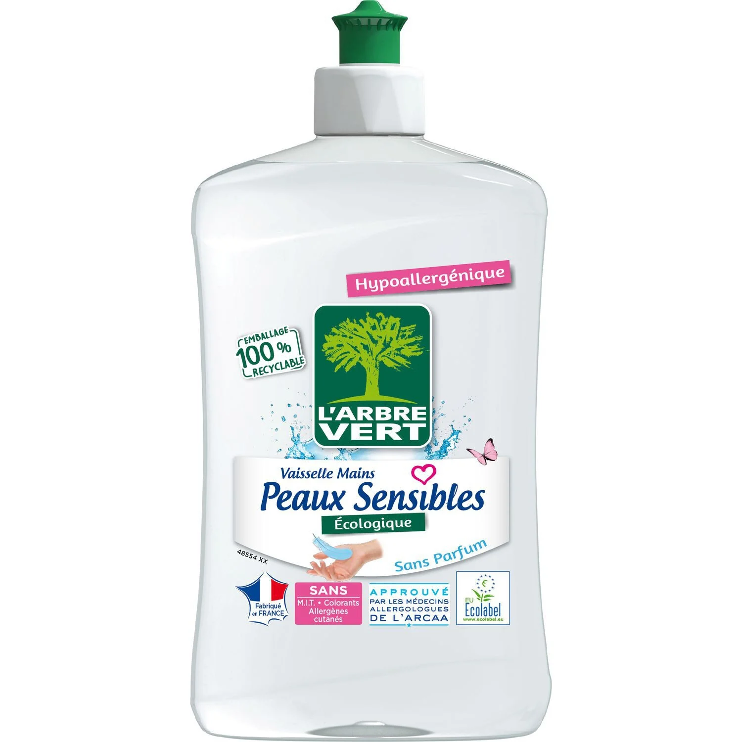 Dishwashing Liquid Sensitive Skin 500ml - L'arbre Vert
