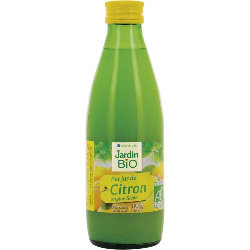 Zumo puro de limón ecológico 25cl - JARDIN Bio