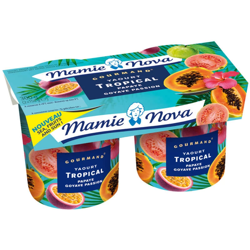 Mn Yrt Gourm Tropical 2x140g