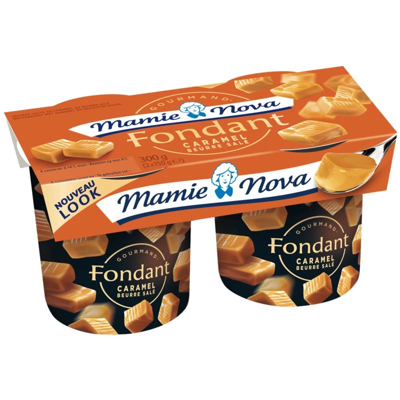 Dessert Caramel Beurre salé 2x150g - MAMIE NOVA