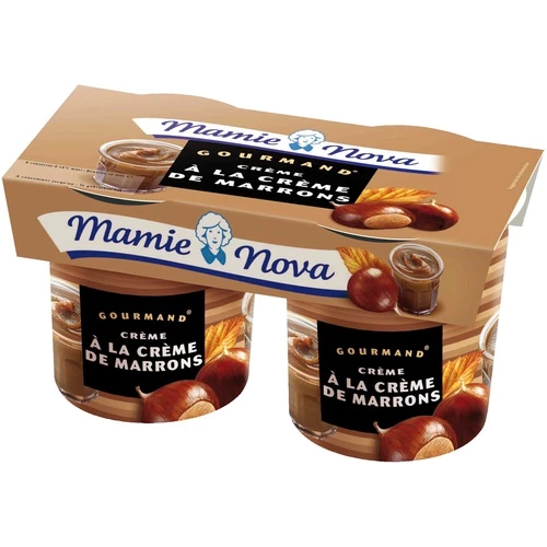 Yaourt Gourmand Crème de Marrons 2x150g - MAMIE NOVA