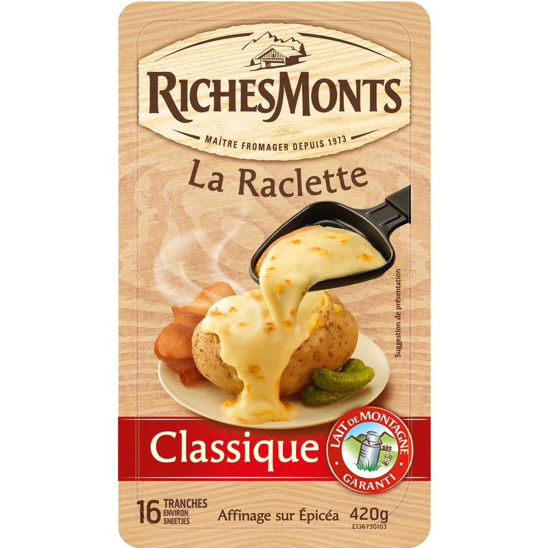 Fromage de raclette classique - RICHESMONTS