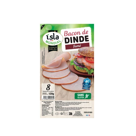 120gr Bacon De Dinde 10t