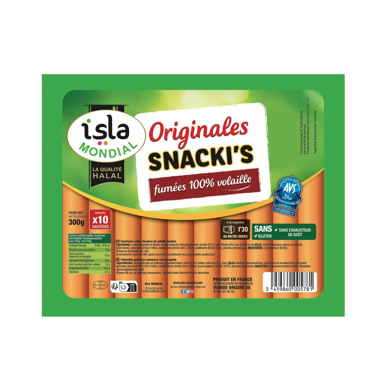300g Originales Snack Ice Cream Halal