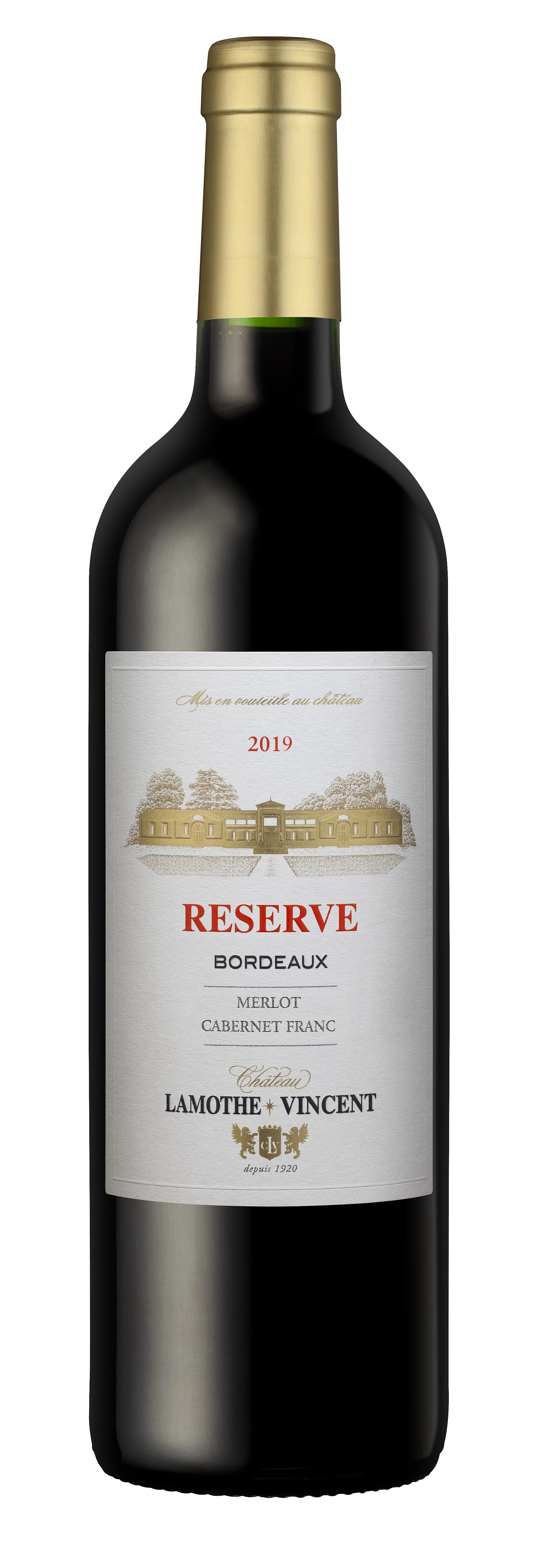 Vin Rouge Merlot Cabernet Franc, 14,5°, 75cl - CHÂTEAU LAMOTHE VINCENT