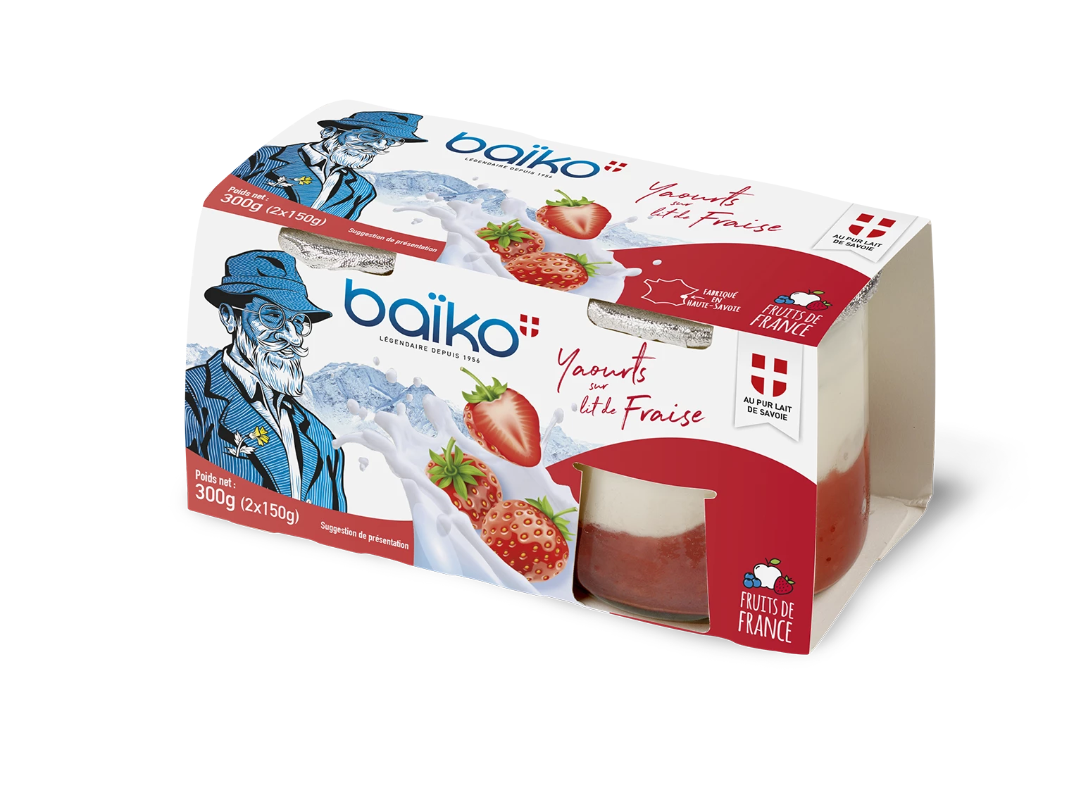 Baiko Yrt Fraise 2x150g