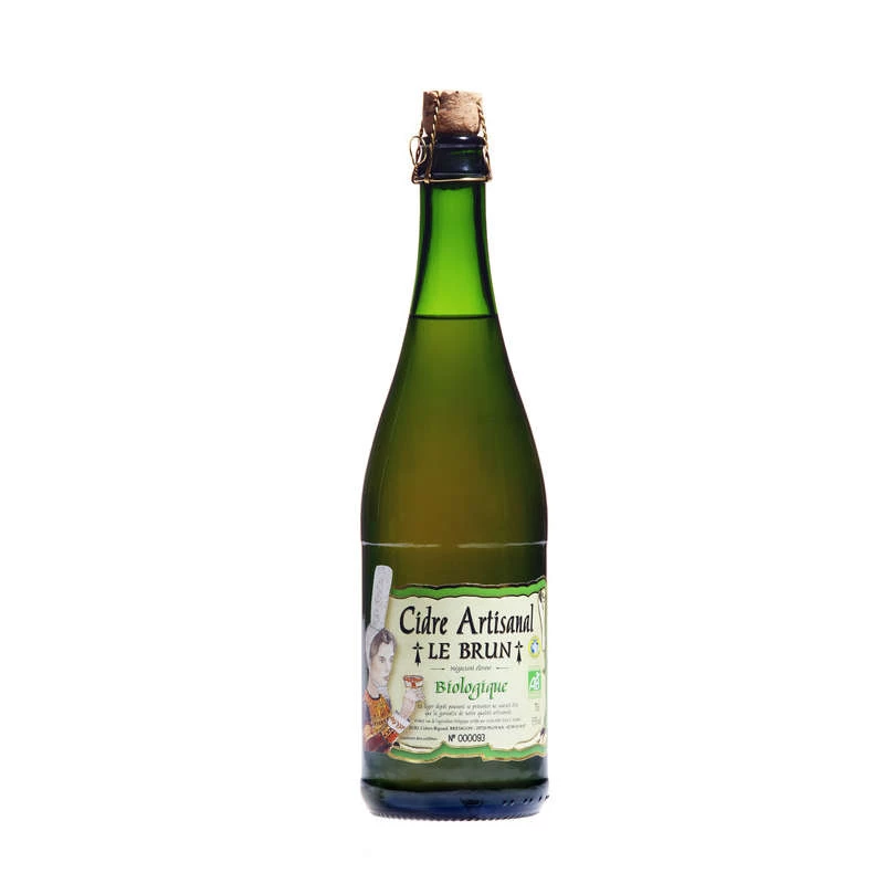 Cidre Artisanal Breizh Bio, 4,5°, 75cl - LE BRUN