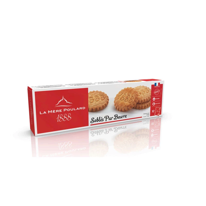 Zandkoekpannenkoekjes met pure boter 125g - LA MÈRE POULARD