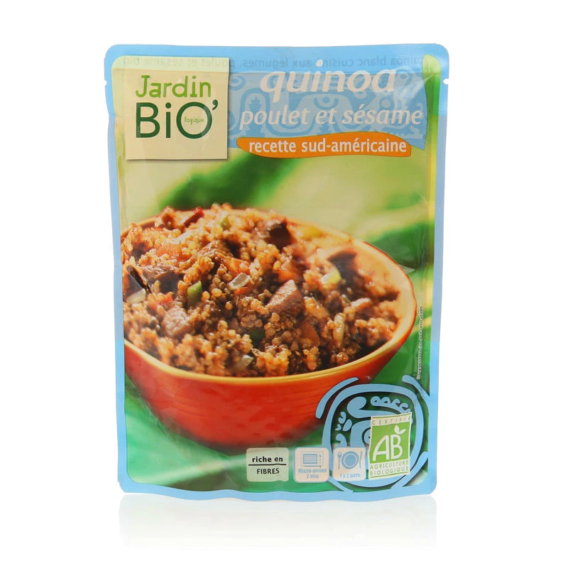 Quinoa poulet et sésame BIO 250g - JARDIN BIO